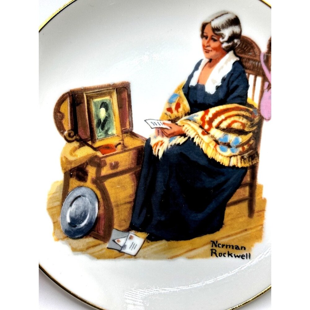 Vintage Norman Rockwell Museum "Memories" Collectible Plate 1984